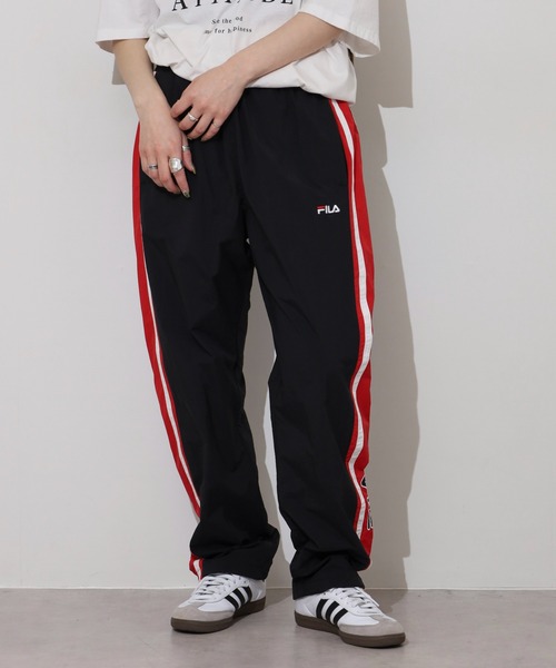 完売品 ICON NYLON TRACK パンツ/ジャケット セットアップ L セール】FILA Nylon track Jacket ライン ナイロントラック