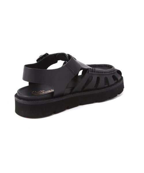 【新品】クラークス Clarks クロス バックバックル 本革 サンダル 黒6 Clarks サンダル CLARKS/クラークス Meare Buckle レディース