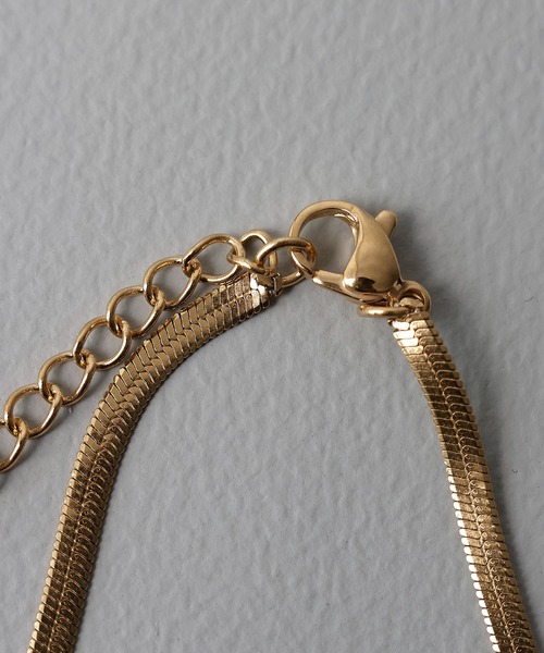 ORLEAN（オルレアン）の「【ORLEAN】 バロックパール×スネークチェーンネックレス サージカルステン（ネックレス・レディース・シルバー/ゴールド・フリー）」の6枚目の写真