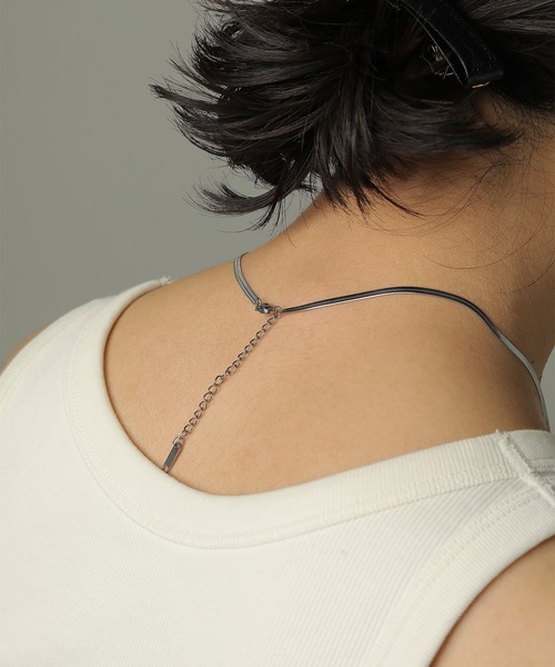 ORLEAN（オルレアン）の「【ORLEAN】 バロックパール×スネークチェーンネックレス サージカルステン（ネックレス・レディース・シルバー/ゴールド・フリー）」の12枚目の写真