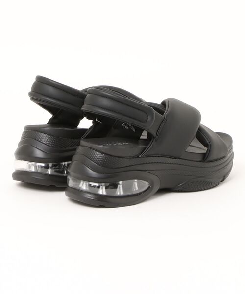 HEAL ME（ヒールミー）の「heal me ヒールミー レディース ボリュームソールパフィサンダル 厚底 パデッドサンダル 225301（サンダル・レディース・ブラック/ベージュ・S/M/L/LL）」の3枚目の写真