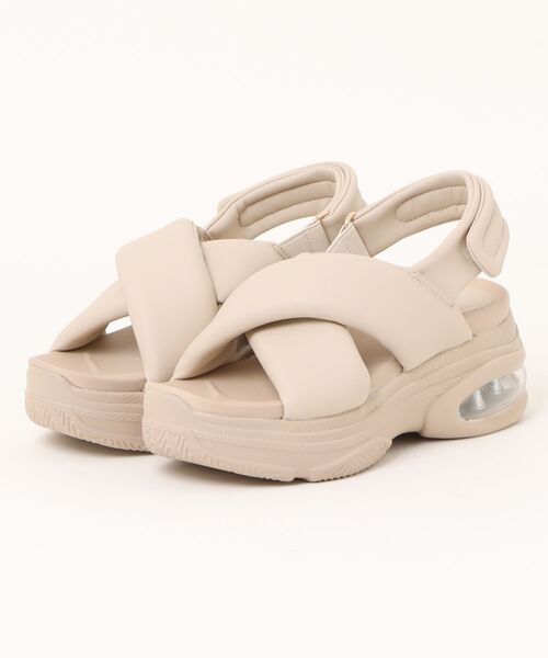 HEAL ME（ヒールミー）の「heal me ヒールミー レディース ボリュームソールパフィサンダル 厚底 パデッドサンダル 225301（サンダル・レディース・ブラック/ベージュ・S/M/L/LL）」の5枚目の写真