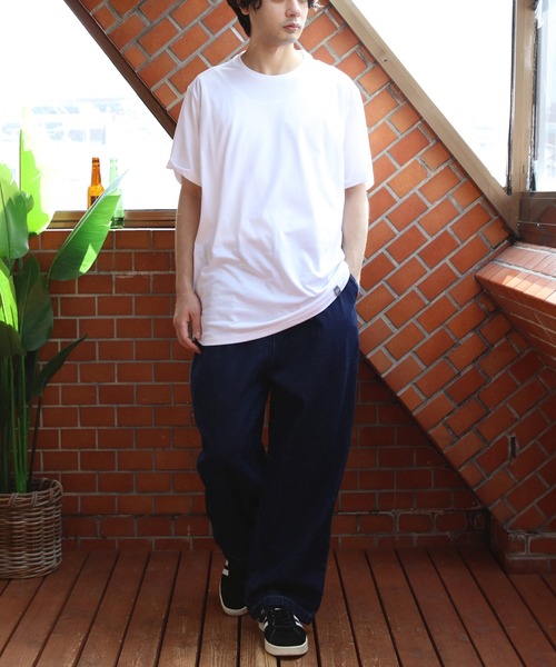 NEW ERA(ニューエラ)の「NEW ERA クルーネック半袖Tシャツ(Tシャツ/カットソー・メンズ・ホワイト/ネイビー系1/ブラック/グレー系その他/ダークグリーン・LARGE/X-LARGE/MEDIUM/SMALL)」の21枚目の写真