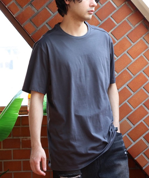 NEW ERA(ニューエラ)の「NEW ERA クルーネック半袖Tシャツ(Tシャツ/カットソー・メンズ・ホワイト/ネイビー系1/ブラック/グレー系その他/ダークグリーン・LARGE/X-LARGE/MEDIUM/SMALL)」の22枚目の写真