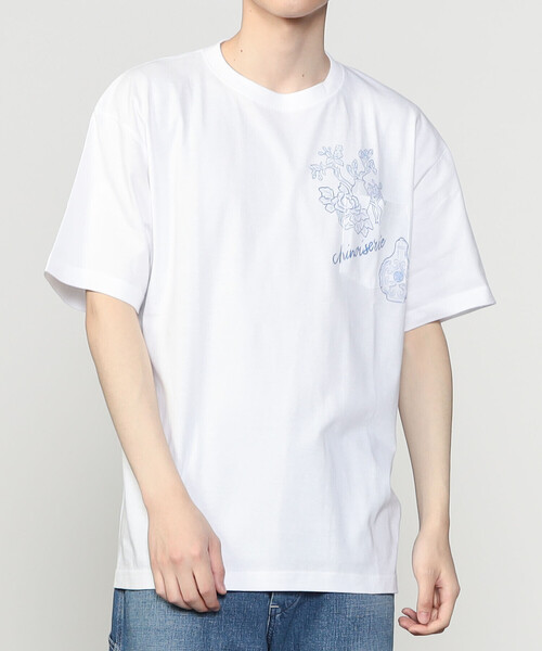 Bshop（ビショップ）の「Work of Art Kendai | クルーネック ポケットTシャツ MEN（Tシャツ/カットソー・メンズ・ホワイト・L/XL/M）」の4枚目の写真