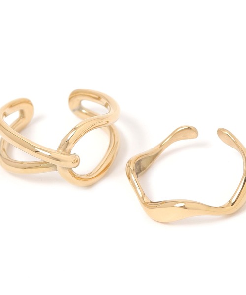 LEPSIM（レプシィム）の「ステンレスSETリング《2点セット》　328063（リング・レディース・ゴールド/シルバー/シルバー系その他・ONE SIZE）」の10枚目の写真