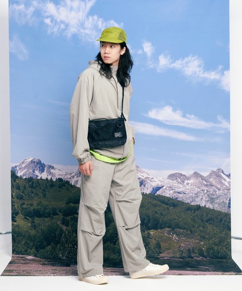 シルバー メッシュ パーティーバッグ サコッシュ YOKO FUCHIGAMIシルバーサコッシュ【ロゴ】