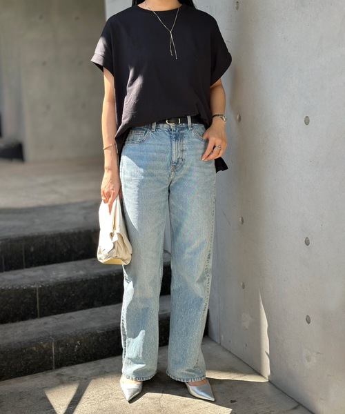 CIENA(シエナ)の「クールタッチクルーネックプルオーバー(Tシャツ/カットソー・レディース・ホワイト/ライトブルー/ブラック/チャコールグレー・FREE)」の10枚目の写真