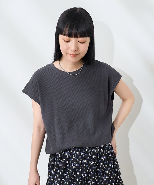 セール】【セットアイテム】ワッフル フレンチスリーブ ビスチェセット