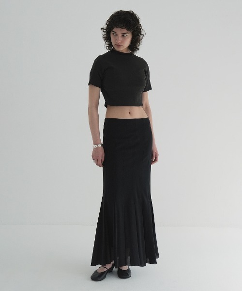 CLANE(クラネ)の「PLEATS MERMAID SKIRT(スカート・レディース・ホワイト/ブラック・0/1/2)」の13枚目の写真