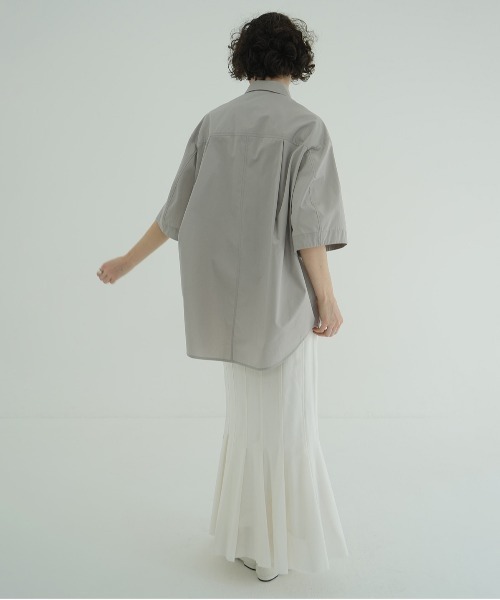 CLANE(クラネ)の「PLEATS MERMAID SKIRT(スカート・レディース・ホワイト/ブラック・0/1/2)」の9枚目の写真