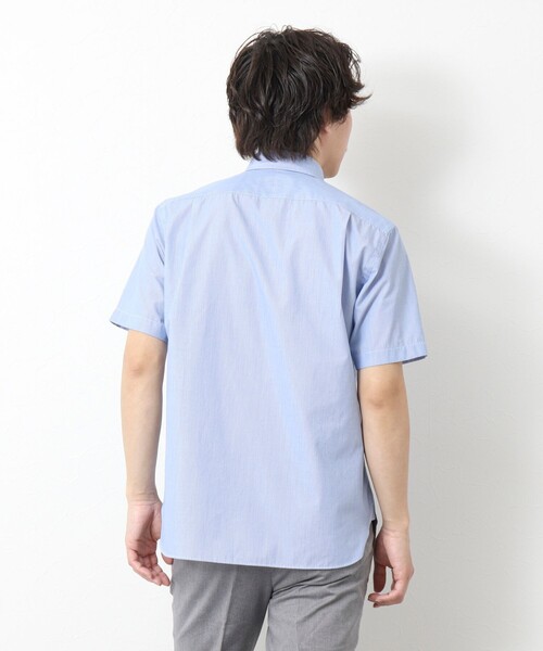 NOLLEY’S(ノーリーズ)の「T/C 半袖パラシュートBD 25SS(シャツ/ブラウス・メンズ・グレイッシュベージュ/ブルー/ネイビー/ホワイト・S/M/L/XL)」の21枚目の写真