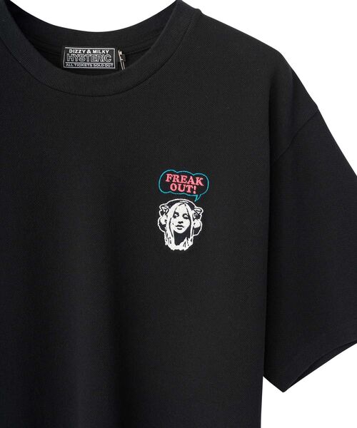 ヒステリックス　Tシャツ　カットソー 黒　編み込み 7HG Tシャツ（Tシャツ/カットソー）｜HYSTERIC GLAMOUR