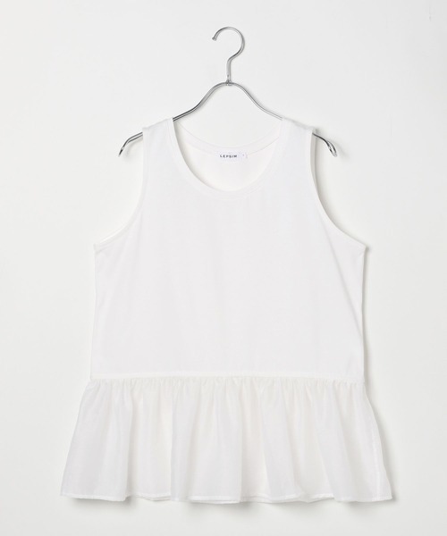 LEPSIM（レプシィム）の「裾アソートレイヤードノースリーブ　414767（タンクトップ・レディース・オフホワイト/ホワイト・TALL/FREE）」の18枚目の写真