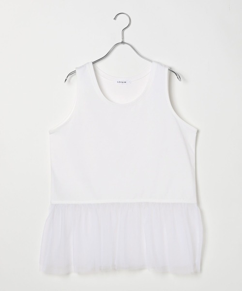LEPSIM（レプシィム）の「裾アソートレイヤードノースリーブ　414767（タンクトップ・レディース・オフホワイト/ホワイト・TALL/FREE）」の17枚目の写真