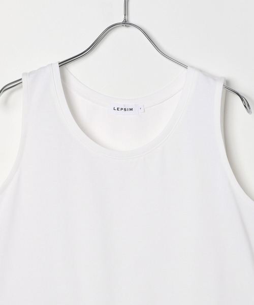 LEPSIM（レプシィム）の「裾アソートレイヤードノースリーブ　414767（タンクトップ・レディース・オフホワイト/ホワイト・TALL/FREE）」の15枚目の写真