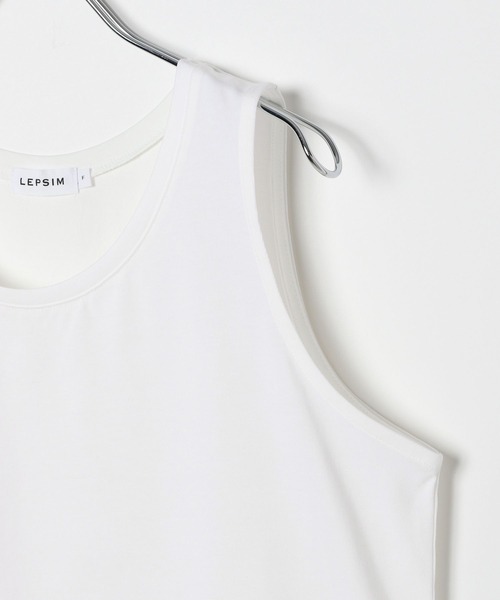 LEPSIM（レプシィム）の「裾アソートレイヤードノースリーブ　414767（タンクトップ・レディース・オフホワイト/ホワイト・TALL/FREE）」の14枚目の写真