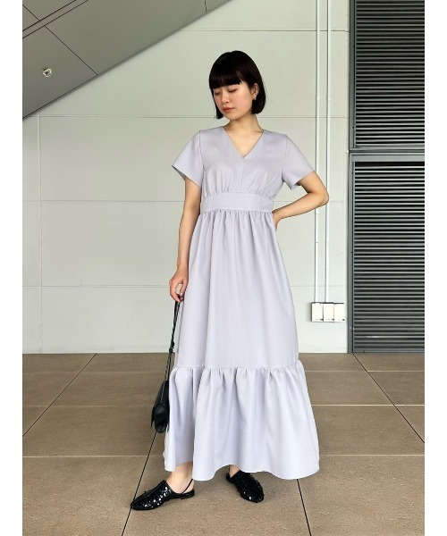 ESTNATION（エストネーション）の「ESTNATION / ティアードギャザーワンピース《EXCLUSIVE》（ワンピース・レディース・ライトブルー/ブラック・36/38）」の17枚目の写真