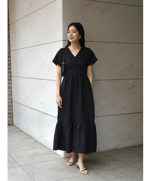 ESTNATION（エストネーション）の「ESTNATION / ティアードギャザーワンピース《EXCLUSIVE》（ワンピース・レディース・ライトブルー/ブラック・36/38）」の20枚目の写真