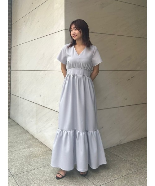 ESTNATION（エストネーション）の「ESTNATION / ティアードギャザーワンピース《EXCLUSIVE》（ワンピース・レディース・ライトブルー/ブラック・36/38）」の22枚目の写真