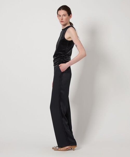 AEWEN MATOPH（イウエン マトフ）の「＜AEWEN MATOPH＞ベロア アメリカンスリーブ タンクトップ（タンクトップ・レディース・ブラック/オフホワイト・FREE）」の11枚目の写真