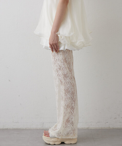 mline（エムライン）の「[mline]レースパンツ（その他パンツ・レディース・アイボリー/ブラック・FREE）」の16枚目の写真