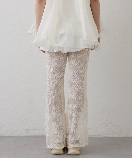mline（エムライン）の「[mline]レースパンツ（その他パンツ・レディース・アイボリー/ブラック・FREE）」の15枚目の写真