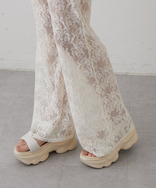 mline（エムライン）の「[mline]レースパンツ（その他パンツ・レディース・アイボリー/ブラック・FREE）」の13枚目の写真