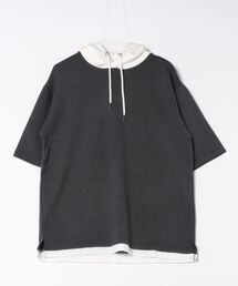 【Blue Standard/ブルースタンダード】接触冷感 COOLスムース フェイクレイヤード リラックスフィットTパーカー