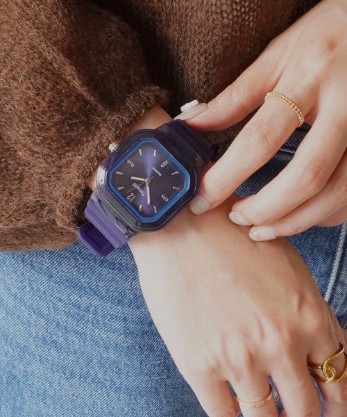 セール】【 ammy. / エイミードット 】 クリアカラー スクエアフェイス