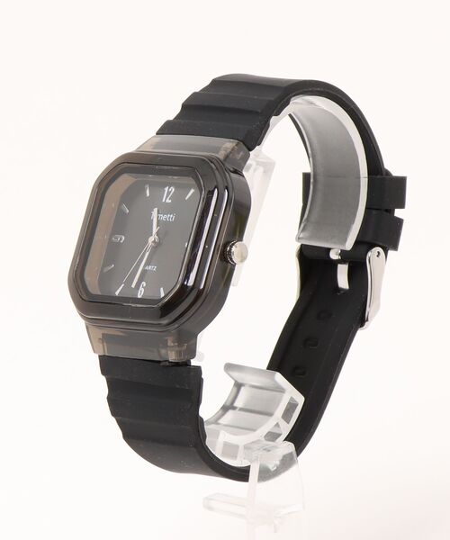 ammy.（エイミードット）の「【 ammy. / エイミードット 】 クリアカラー スクエアフェイス ウォッチ / 腕時計（アナログ腕時計・レディース・ベージュ/ホワイト/ダークブラウン/ブラック/ネイビー・FREE）」の15枚目の写真