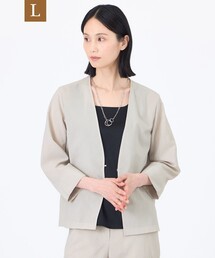 新品タグ付きTRANS WORK ノーカラージャケット　アンゴラ　ウール　44 TRANS WORK｜トランスワークのジャケット/アウター通販 - ZOZOTOWN