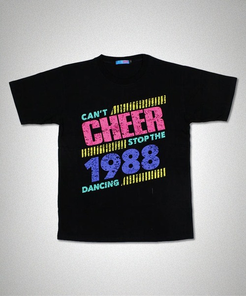 CHEER(チアー)の「カラフルかすれプリントBIGTEE(Tシャツ/カットソー・レディース・ホワイト/ブラック・S/M)」の1枚目の写真