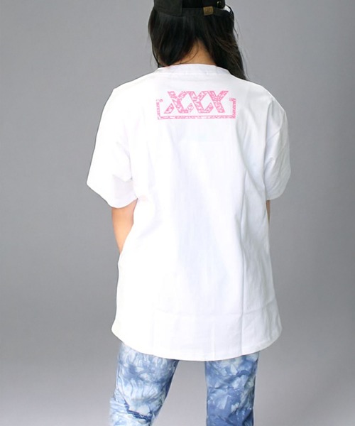 CHEER(チアー)の「カラフルかすれプリントBIGTEE(Tシャツ/カットソー・レディース・ホワイト/ブラック・S/M)」の5枚目の写真
