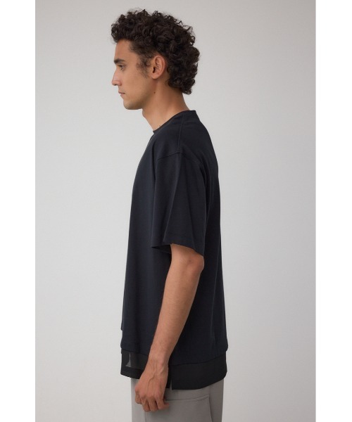 AZUL by moussy(アズールバイマウジー)の「楊柳レイヤードTシャツ(Tシャツ/カットソー・メンズ・グレー/ブラック/ホワイト・MEDIUM/LARGE)」の17枚目の写真