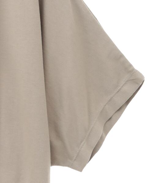 SOFFITTO(ソフィット)の「【COOL TOUCH接触冷感】USAコットン裾タックプルオーバー(取り扱い店舗限定)(Tシャツ/カットソー・レディース・グレイッシュベージュ/オフホワイト/ライトカーキ/ブラック・FREE)」の7枚目の写真