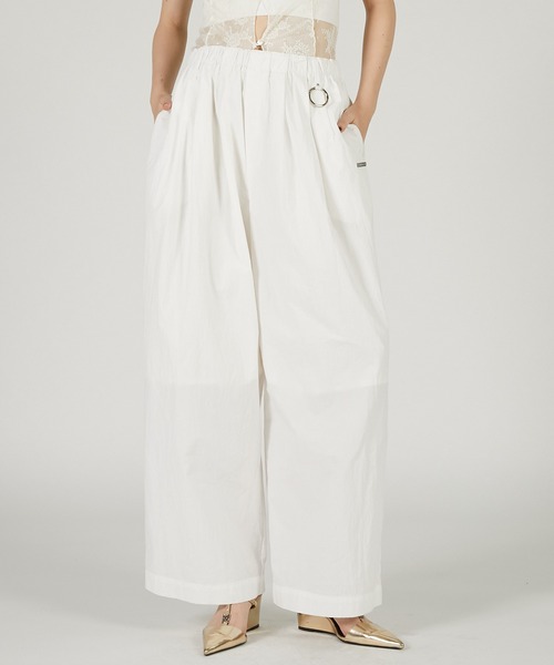 PRANK PROJECT(プランクプロジェクト)の「ワイドギャザーパンツ / Wide Gathered Pants(その他パンツ・レディース・ブラック/ホワイト/ピンク・36/38)」の11枚目の写真