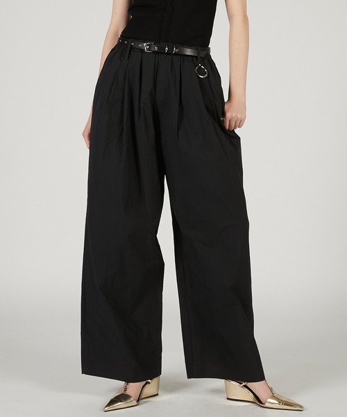 パンツ un3d black pant UN3D. - SLIDE CUT FLARE PT / スライドカットフレアパンツ