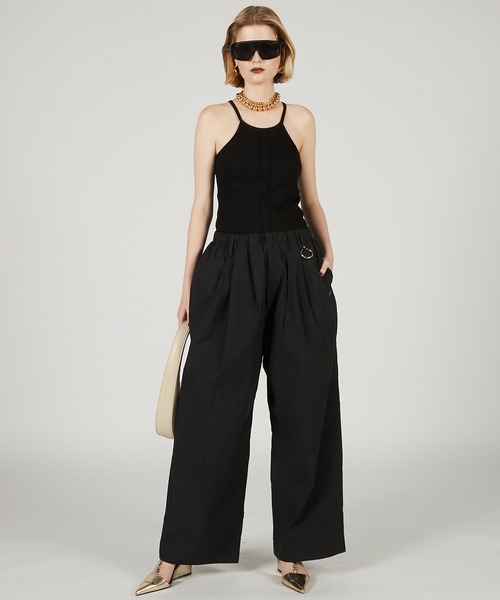 PRANK PROJECT(プランクプロジェクト)の「ワイドギャザーパンツ / Wide Gathered Pants(その他パンツ・レディース・ブラック/ホワイト/ピンク・36/38)」の8枚目の写真