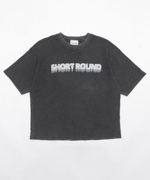 SHORT ROUND(ショートラウンド)の「SHORT ROUND/ブリーチワッフルダメージグラフィックT(Tシャツ/カットソー・メンズ・ブラウン/スミクロ・MEDIUM/LARGE)」の10枚目の写真