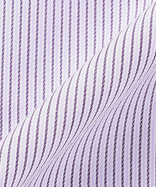 TOKYO SHIRTS(トウキョウシャツ)の「【透け防止】 形態安定ノーアイロン レギュラー 7分袖ビジネスワイシャツ(ビジネスシャツ・レディース・パープル・S/M/L/LL/XL)」の2枚目の写真