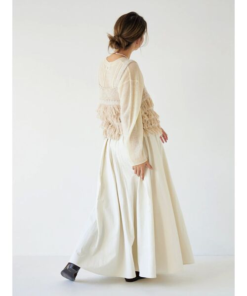 Ungrid（アングリッド）の「マルチウェイフリンジデザインニットビスチェ（ニット/セーター・レディース・ブルー/ブラック/アイボリー・FREE）」の11枚目の写真