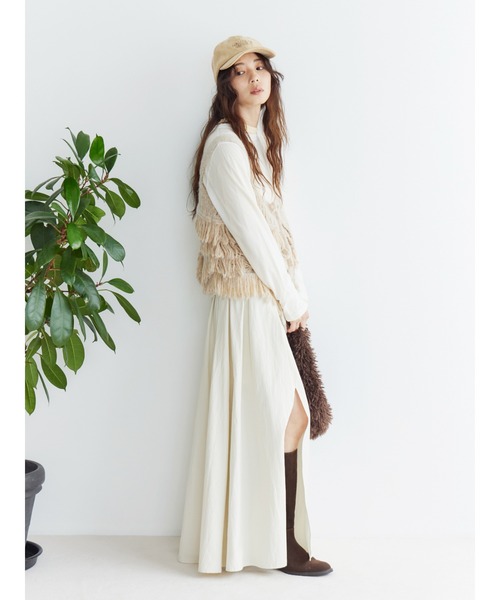 Ungrid（アングリッド）の「マルチウェイフリンジデザインニットビスチェ（ニット/セーター・レディース・ブルー/ブラック/アイボリー・FREE）」の17枚目の写真