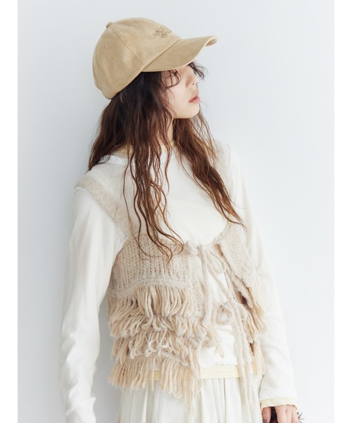 Ungrid（アングリッド）の「マルチウェイフリンジデザインニットビスチェ（ニット/セーター・レディース・ブルー/ブラック/アイボリー・FREE）」の19枚目の写真