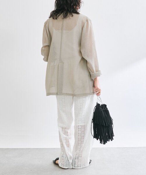 RIVE DROITE（リヴドロワ）の「【大人も着やすい】レースイージーパンツ（その他パンツ・レディース・オフホワイト/ブラック・38/36）」の15枚目の写真