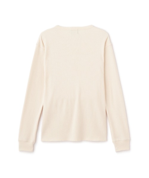 schott（ショット）の「Schott/ショット/ARMY RIB HENLEY LS T-SHIRT/アーミーリブ ヘンリー ロンT（Tシャツ/カットソー・メンズ・ナチュラル/チャコールグレー・2XL/XL/L/M）」の13枚目の写真