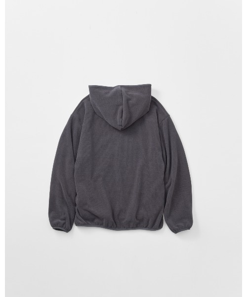 THOUSAND MILE(サウザンドマイル)の「【THOUSAND MILE】KNIT FLEECE HALF ZIP PARKER/ニットフリース ハーフジップパーカー(パーカー・メンズ・チャコールグレー/ライトベージュ/ブラック/オフホワイト/ボルドー・XL/M/S/L/XS)」の8枚目の写真