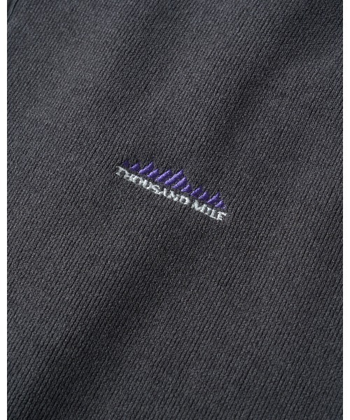 THOUSAND MILE(サウザンドマイル)の「【THOUSAND MILE】KNIT FLEECE HALF ZIP PARKER/ニットフリース ハーフジップパーカー(パーカー・メンズ・チャコールグレー/ライトベージュ/ブラック/オフホワイト/ボルドー・XL/M/S/L/XS)」の10枚目の写真