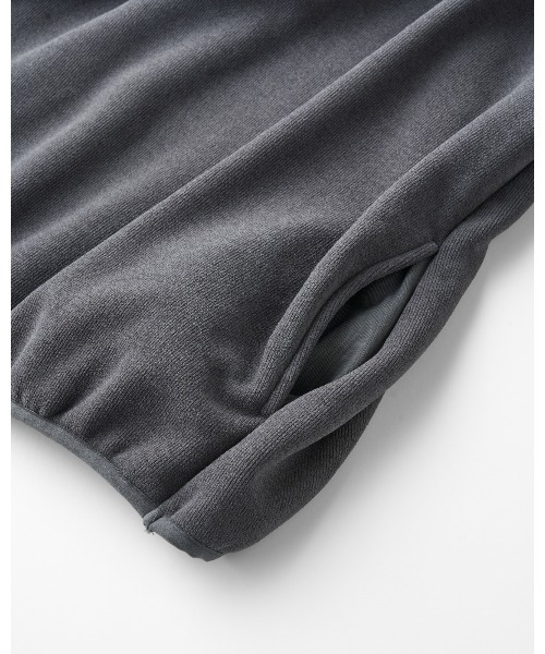 THOUSAND MILE(サウザンドマイル)の「【THOUSAND MILE】KNIT FLEECE HALF ZIP PARKER/ニットフリース ハーフジップパーカー(パーカー・メンズ・チャコールグレー/ライトベージュ/ブラック/オフホワイト/ボルドー・XL/M/S/L/XS)」の11枚目の写真