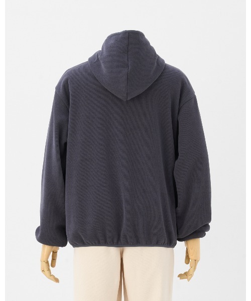 THOUSAND MILE(サウザンドマイル)の「【THOUSAND MILE】KNIT FLEECE HALF ZIP PARKER/ニットフリース ハーフジップパーカー(パーカー・メンズ・チャコールグレー/ライトベージュ/ブラック/オフホワイト/ボルドー・XL/M/S/L/XS)」の16枚目の写真